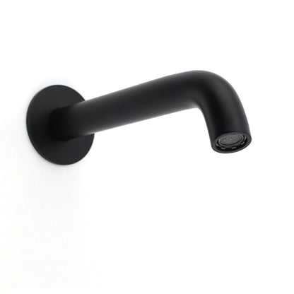 Matt Black Round Basin Faucet Bubble Water Outlet Stainless Steel Bath Tub Spout