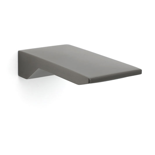 Gun Metal Grey Square Stainless Steel Bathtub Flat Spout Waterfall Filler Outlet