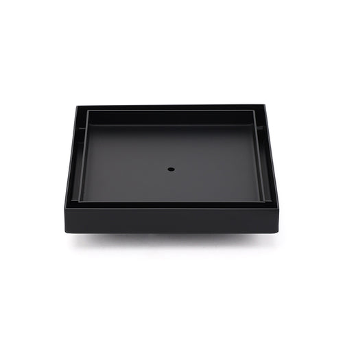 Watermark Black 150x150mm Tile Insert Floor Drain Shower Grate 80mm Waste Outlet