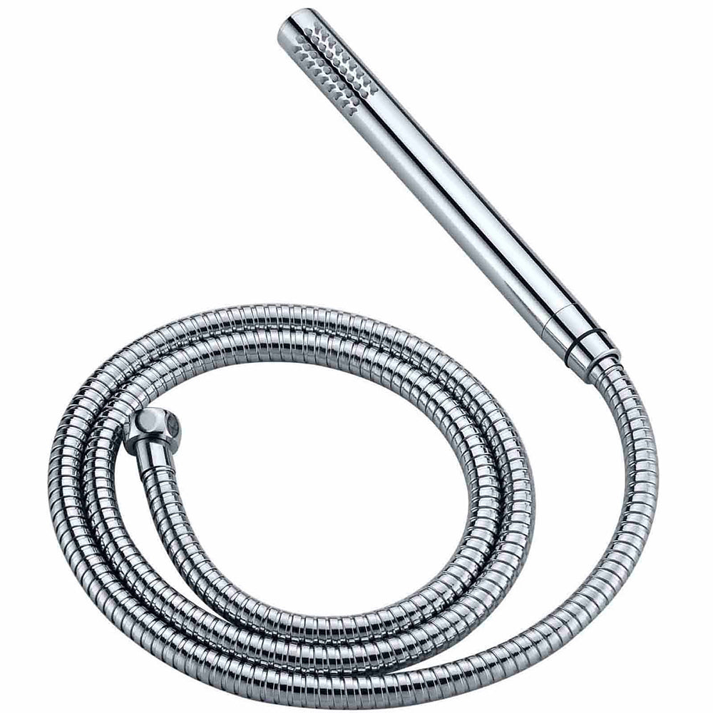 WELS Chrome Round Large 12" Rain Shower Head Single Mode Handheld Wall Arm Rail 2in1 Set