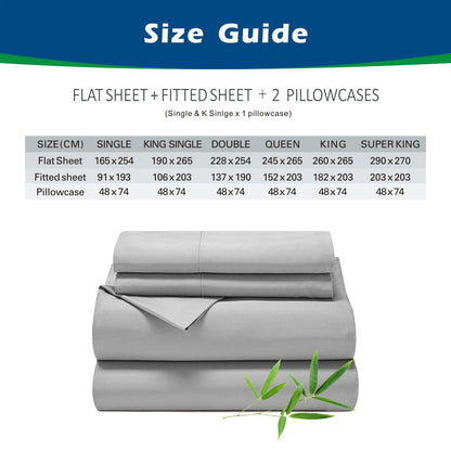 4 Piece Ultra Soft Bamboo Breathable Sheet Set -Hotel 2000TC Breathable Bed Sheets Set with 40 Centimetre Deep Pocket-Breathable Sheets for Hot Sleepers(Purple,Super King)