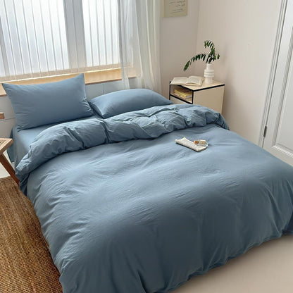 Hotel Soft Microfiber Duvet Cover Set-2000TC Quilt Cover Set & Pillowcases -1 Donna Cover Zipper Closure & 1 x Pillowcases-Breathable Bedding - Wrinkle, Fade, Stain Resistant(Ocean,King)