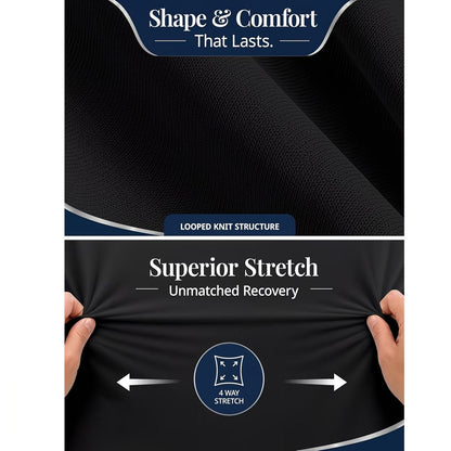 Hotel Quality Fitted Sheet - 1 Piece Fitted Sheet  -Breathable Bedding - Wrinkle, Fade, Stain Resistant- 16inch/40cm Deep Pocket Fitted Bed Sheet-Wrinkle and Fade Resistant,(Black,King)