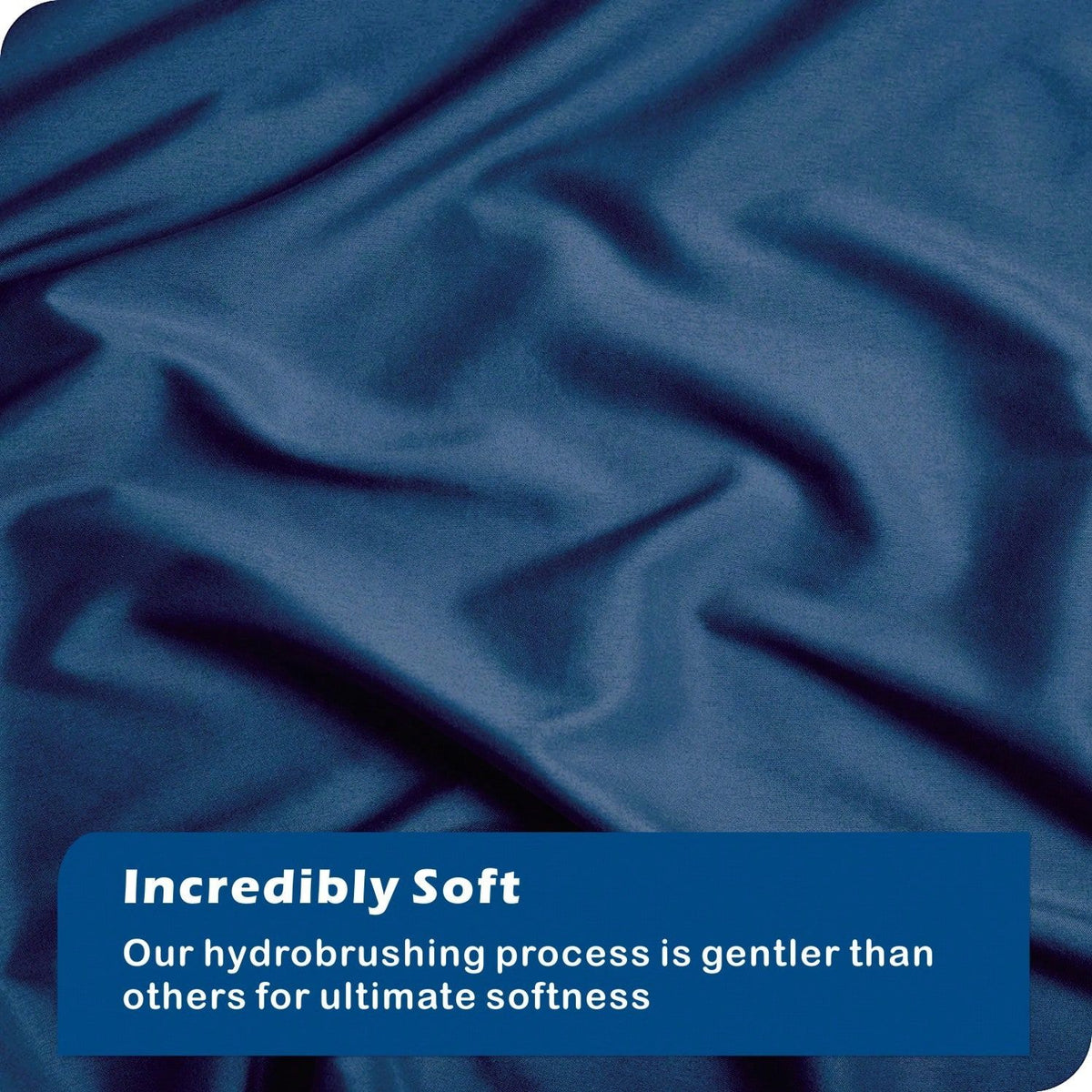 Hotel Soft Microfiber Duvet Cover Set-2000TC Quilt Cover Set & Pillowcases -1 Donna Cover Zipper Closure & 1 x Pillowcases-Breathable Bedding - Wrinkle, Fade, Stain Resistant(Navy,King Single)
