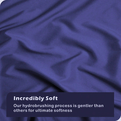 Hotel Soft Microfiber Duvet Cover Set-2000TC Quilt Cover Set & Pillowcases -1 Donna Cover Zipper Closure & 1 x Pillowcases-Breathable Bedding - Wrinkle, Fade, Stain Resistant(Royal blue,Super King)