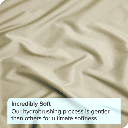 Hotel Quality Fitted Sheet - 1 Piece Fitted Sheet  -Breathable Bedding - Wrinkle, Fade, Stain Resistant- 16inch/40cm Deep Pocket Fitted Bed Sheet-Wrinkle and Fade Resistant,(Cream White,King Single)