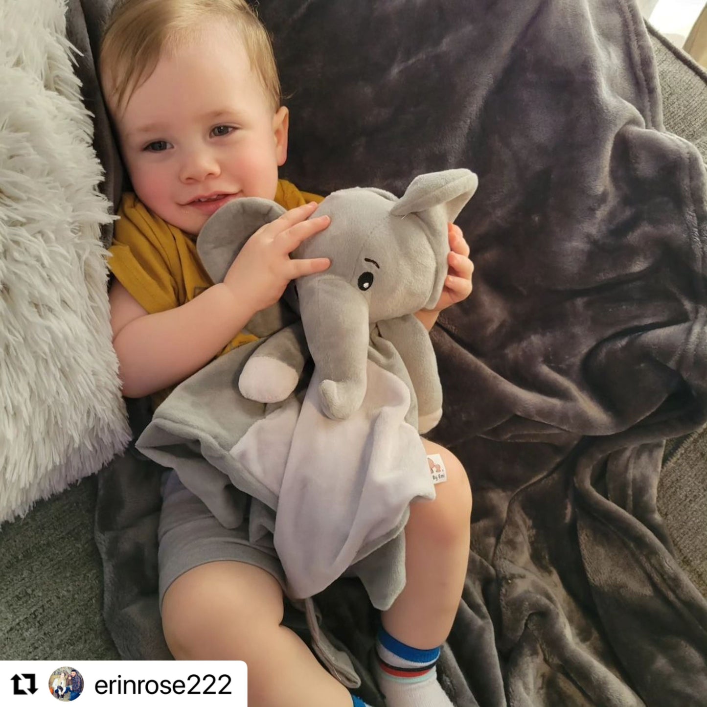 Ellie the Elephant - White Noise & Lullaby Comforter
