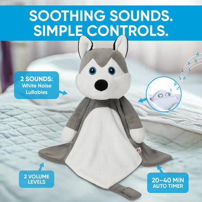 Harli the Husky - White Noise & Lullaby Comforter