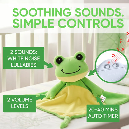 RaRa the Frog - White Noise & Lullaby Comforter