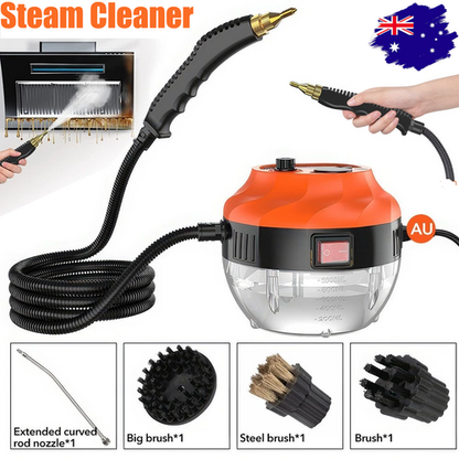 4000W Steam Cleaner Brush High Temperature Pressure Clean Steam Mechine AU Plug orange