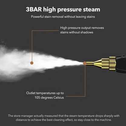 4000W Steam Cleaner Brush High Temperature Pressure Clean Steam Mechine AU Plug orange