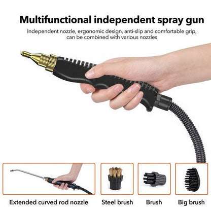 4000W Steam Cleaner Brush High Temperature Pressure Clean Steam Mechine AU Plug orange