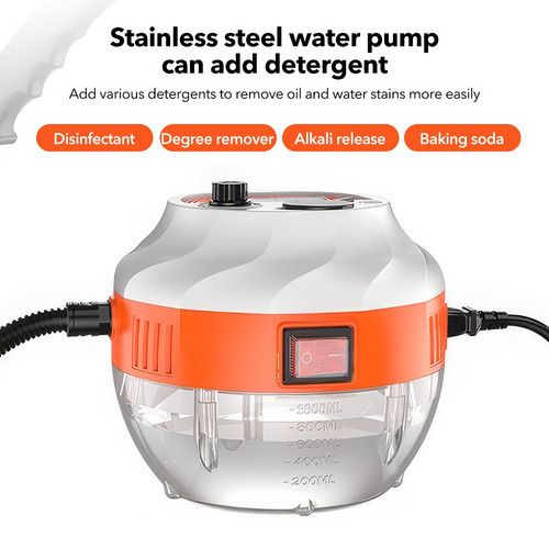 4000W Steam Cleaner Brush High Temperature Pressure Clean Steam Mechine AU Plug orange
