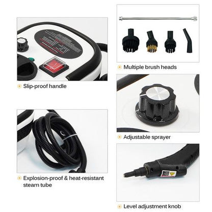 Steam Cleaner 3200W Portable Handheld High Pressure Steamer for Car Home Kitchen