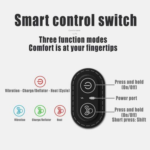 Electric Back Massager Triple Fusion Back Massager Traction Lifting & Heat AU