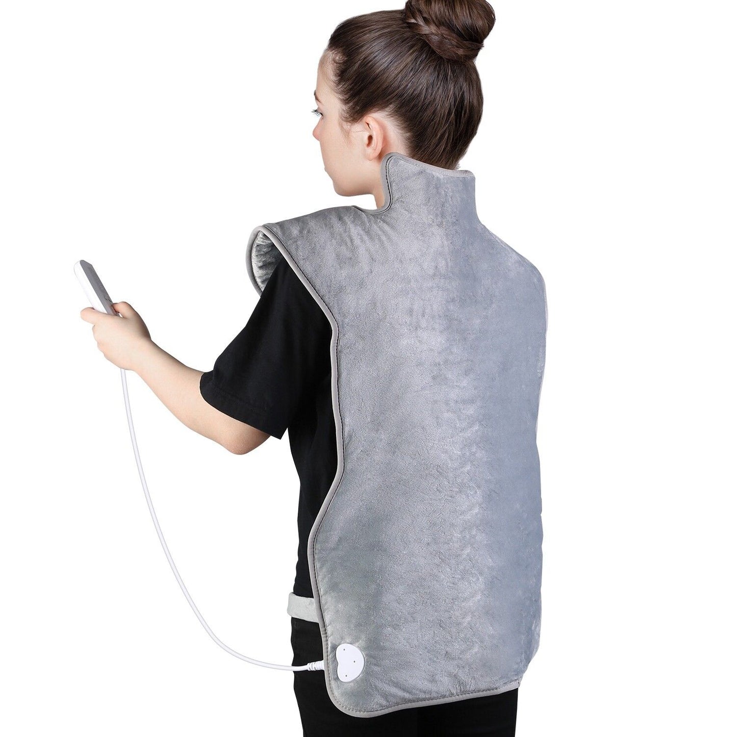 Portable Electric Heating Pad Wrap Heated Neck Shoulder Back Warm Pain Relief