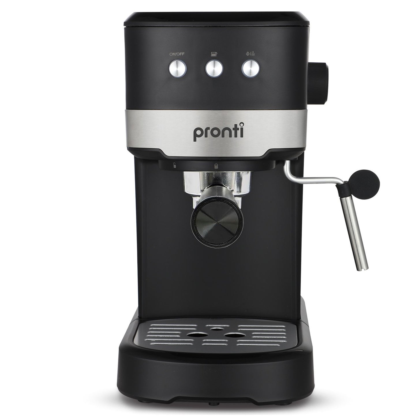 Pronti KCM-850D Coffee Machine 20 Bar Espresso Maker with Milk Frother and 1.25L Tank