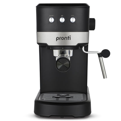 Pronti KCM-850D Coffee Machine 20 Bar Espresso Maker with Milk Frother and 1.25L Tank