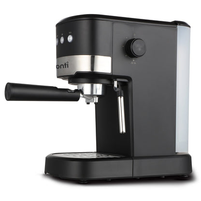Pronti KCM-850D Coffee Machine 20 Bar Espresso Maker with Milk Frother and 1.25L Tank
