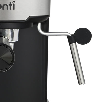 Pronti KCM-850D Coffee Machine 20 Bar Espresso Maker with Milk Frother and 1.25L Tank