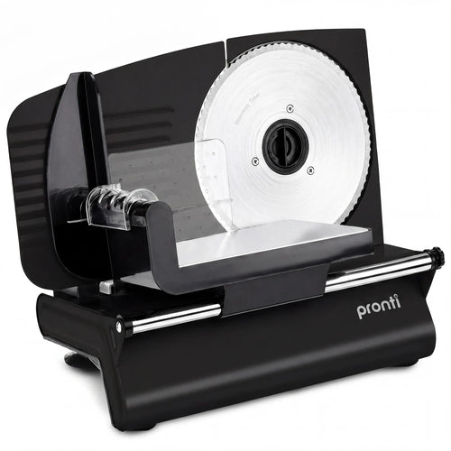 Pronti Electric Deli and Food Slicer with Adjustable Thickness - Black
