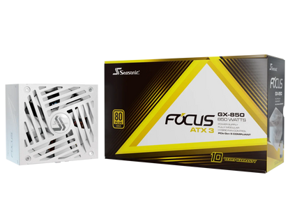 Seasonic 850W Focus GX-850 V4 WHITE Fully-Modular 80 PLUS Gold ATX3.1/PCIe 5.1 PSU