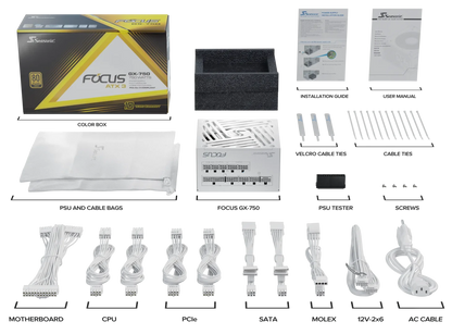 Seasonic 750W FOCUS GX-750 V4 White ATX 3.1
