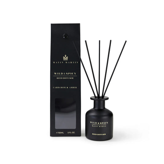 WILD & SPICY REED DIFFUSER - CARDAMOM & AMBER 150ML