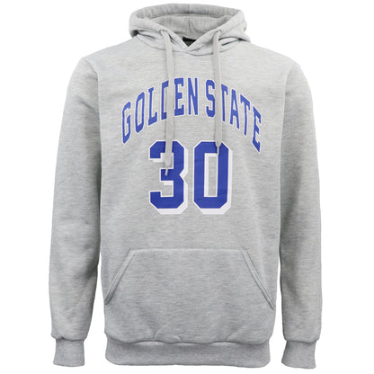 Men's Fleece Pullover Hoodie Jacket Sports Jumper Jersey Chicago Golden State, Red - Chicago 23, M