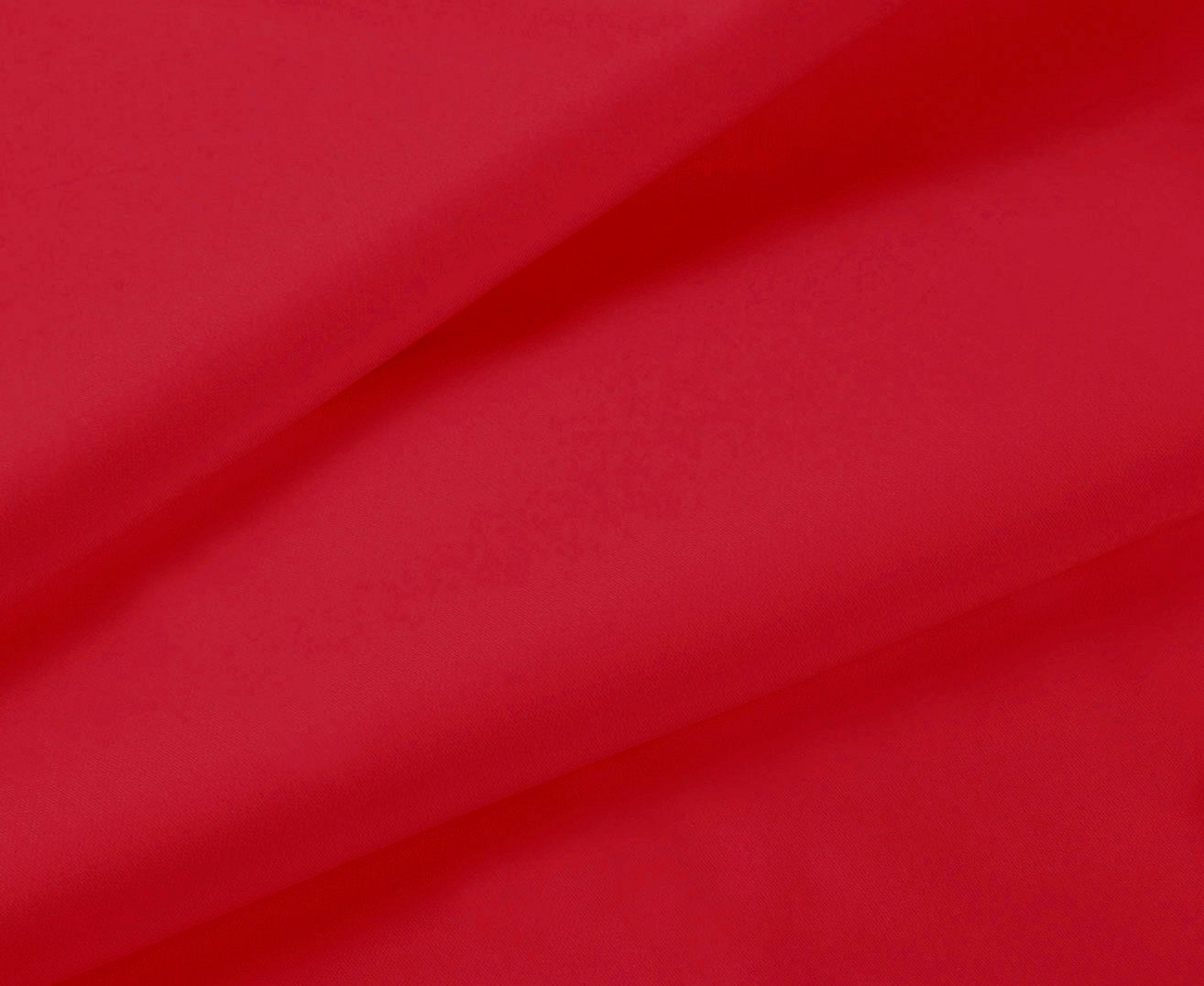 1000TC Ultra Soft Double Size Bed Red Flat & Fitted Sheet Set