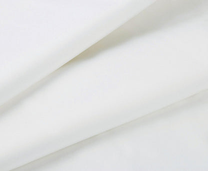 1000TC Ultra Soft Single Size Bed White Flat & Fitted Sheet Set