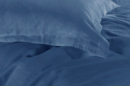 1000TC Tailored King Size Quilt/Duvet Cover Set - Greyish Blue