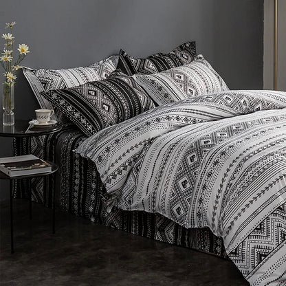 Tugo Reversible Queen Size Quilt/Duvet Cover Set