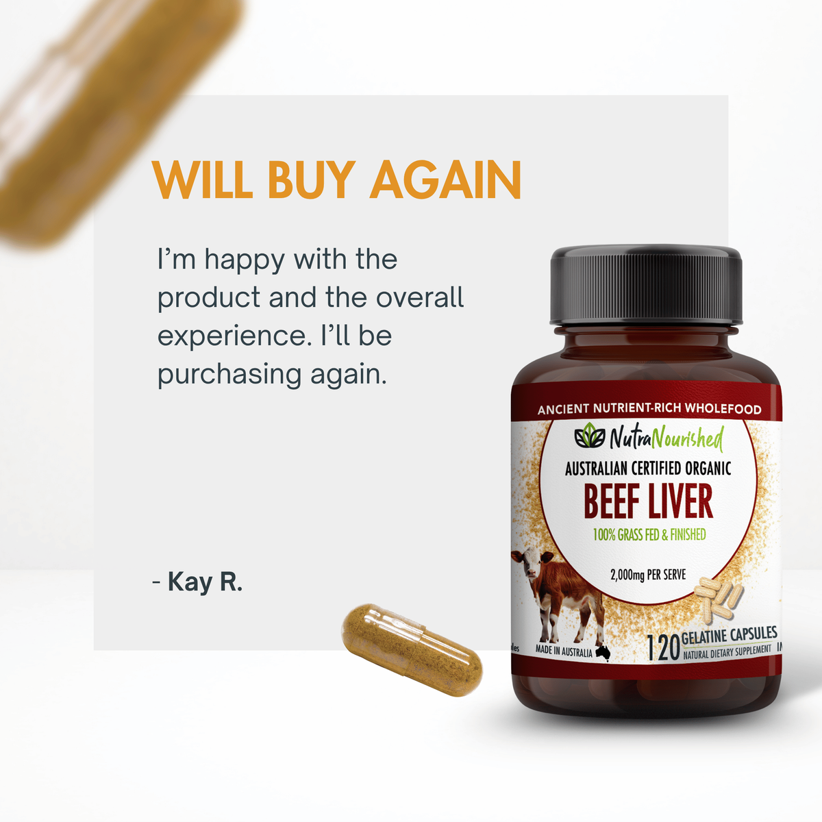 Organic Beef Liver Capsules