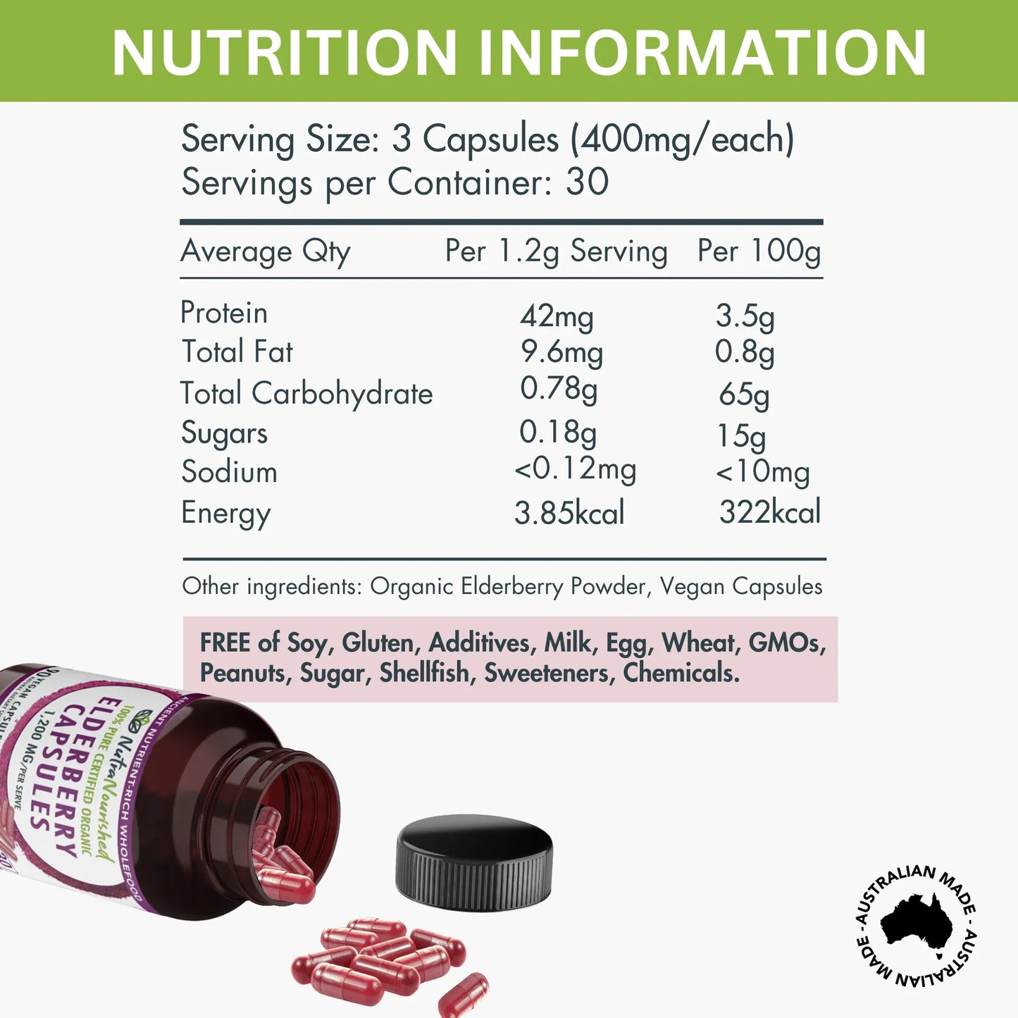 Organic Elderberry Capsules