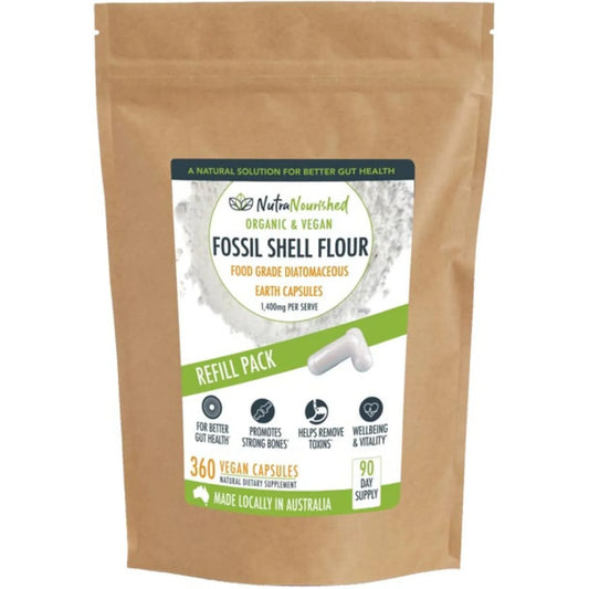 Organic Fossil Shell Flour Capsules - Refill Bag