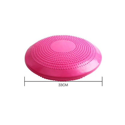 Balance Stability Cushion Wobble Air Disc Ankle Knee Strength Rehab Exercise - Black