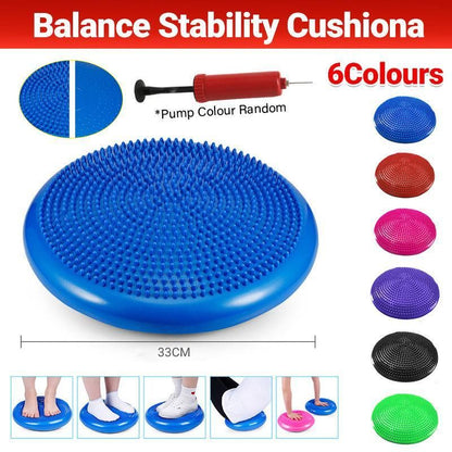 Balance Stability Cushion Wobble Air Disc Ankle Knee Strength Rehab Exercise - Purple