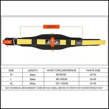 Fitness Weight Lifting Belt Barbell Dumbell Training Back Support Men Women XL - Yellow-XL