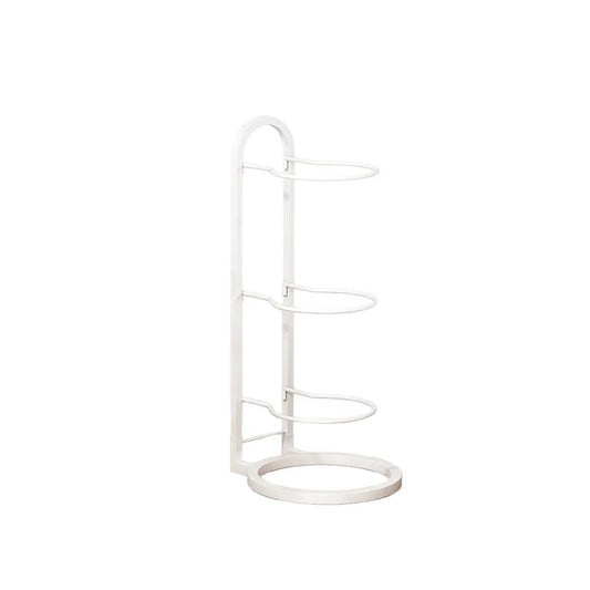 3/4Tier Basketball Stand Ball Organizer Storage Rack Basketball Equipment Holder - White-3 Layers
