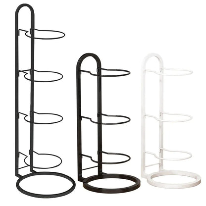 3/4Tier Basketball Stand Ball Organizer Storage Rack Basketball Equipment Holder - White-3 Layers