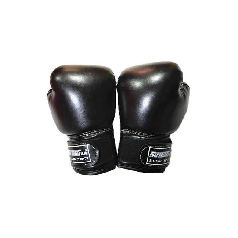 Boxing Sparring Training Gloves MMA Kickboxing Punching Gloves for Practice Sessions - Green [Map Pattern]