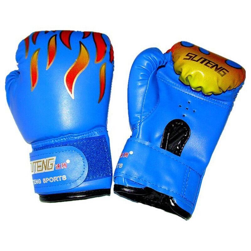 Boxing Sparring Training Gloves MMA Kickboxing Punching Gloves for Practice Sessions - Red [Map Pattern]
