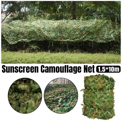 Outdoor Camouflage Mesh Sunscreen Shade Heat Insulation Leaf Decorative Fabrics