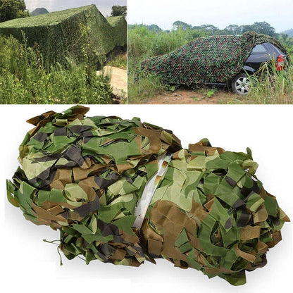 Outdoor Camouflage Mesh Sunscreen Shade Heat Insulation Leaf Decorative Fabrics