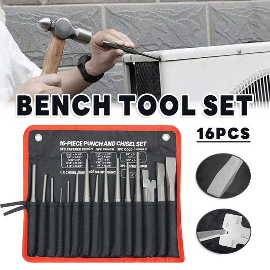 16pcs Maintenance Tool Set Fitter Tool Combination for Home Garage DIY Repair