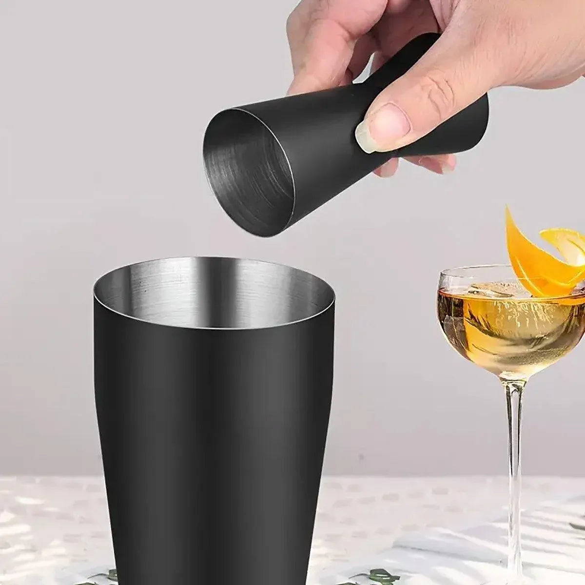 8PCS/700ML Stainless Steel Cocktail Shaker Bartender Tools Set Bar Supplies