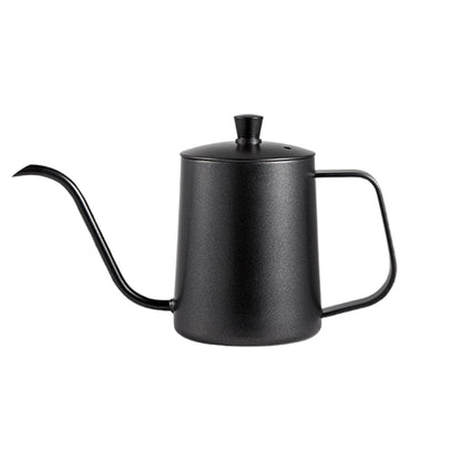 Hand Drip Coffee Pot Stainless Steel Fine Spout Hanging Ear Filter Cup Kettle - Silver