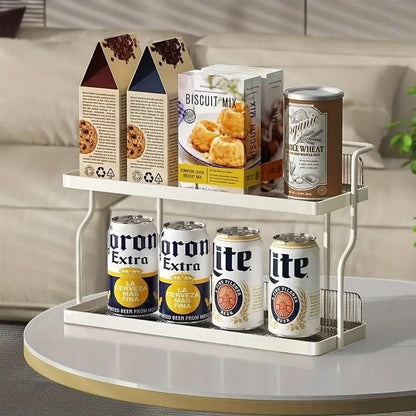 2 Tier Shelf Kitchen Storage Rack Organizer for Home and Countertop Organization