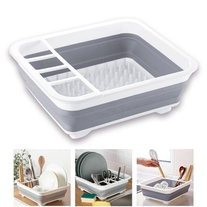 Home Master Collapsible Dish Drainer Small Spaces Camping Caravan 34CM X 28.5CM